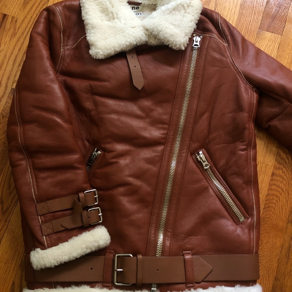 Acne studios shearling jacket - Picture 2 of 11
